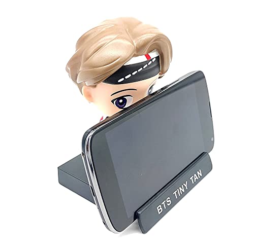 Image of AUGEN Super Hero BTS-V Action Figure Limited Edition Bobblehead with Mobile Holder for Car Dashboard, Office Desk & Study Table (Pack of 1)(Plastic)
