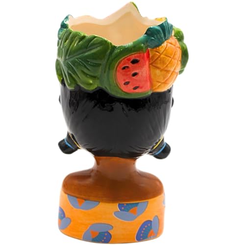Jarrón de flores para revivir espacios aburridos, florero de mesa con forma de cara de mujer 6