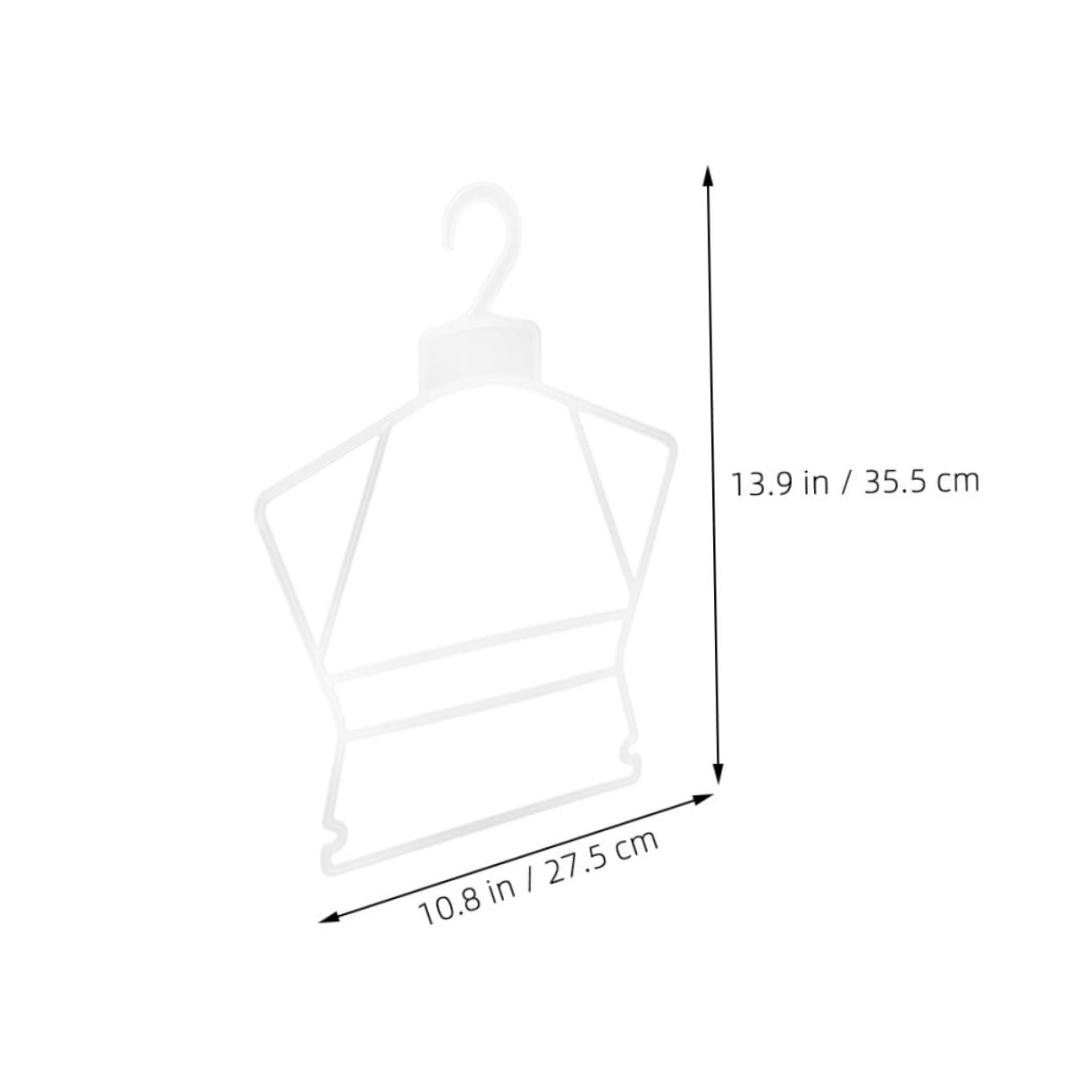 Cabilock 20Pcs Plastic Clothes Hangers for Closet Non Slip Lightweight Hangers for Clothes Display for Swimsuits Dresses and Outfits Deformation Resistant Design