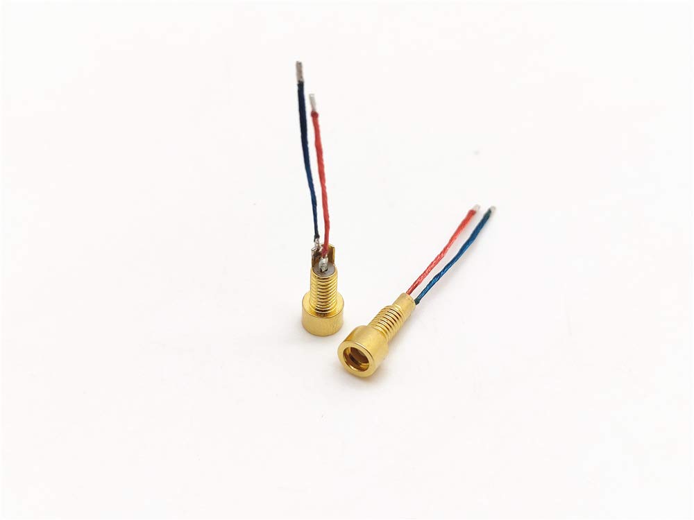 MMCX Female Solder Wire Connector DIY Audio Plug Adapter Mount Pin with Cable, MMCX Headphone DIY Replacement Earphone Cable Adapter for IE800, Shure and Other Earbuds Connector (Long Socket)