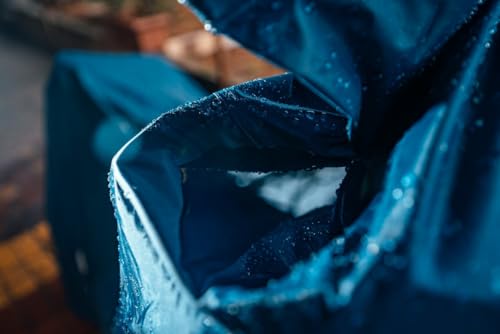 Image of Raida RainPro Bike Cover for Bajaj Pulsar 150 (Navy Blue) Waterproof | Dustproof | with Mirror Pockets