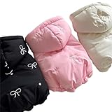 JPETTO犬の服 秋冬 コート ジャケット 犬用 パーカー ドッグウェア 中綿ベスト ペット 冬服 猫服 ダウン 防寒 暖かい ペット服用品 25-84539ピンクL