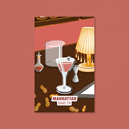 Image of Classic Cocktail Cute Enamel Pins for Bartender Aprons, Jackets, Backpacks and Purses, Shirt and Suit Lapels, Button Badges Brooch Fashion Jewelry