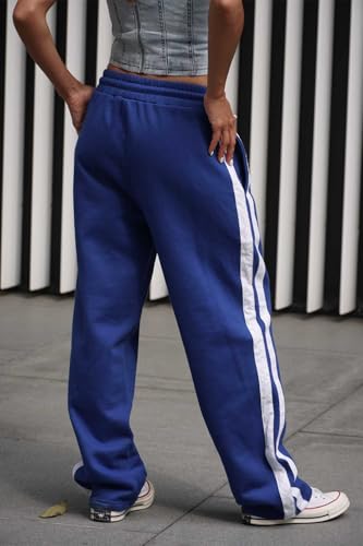 Image of BONKERS Blue Sporty Straight Fit Pants