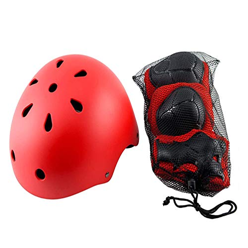 image for YOOGAA Kids Adjustable Helmet and Protective Gear Set for Kids 3-8, To