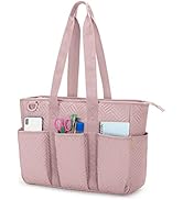 Fasrom Leraar draagtas voor vrouwen op het werk, grote lerarentas met gewatteerde hoes voor maximaal 15,6 inch laptop, messenger schoudertassen voor lerarenbenodigdheden, zwart (patent aangevraagd