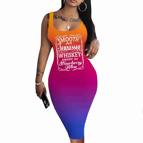 Image of Nimsruc Women Casual Sexy Tank Top Bodycon Dress Summer Pencil Sleeveless Basic Midi Club Dresses