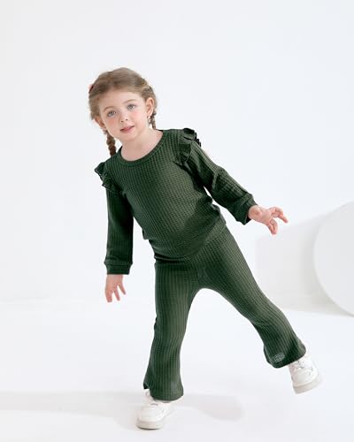 Image of Weebaby Toddler Girl Clothes Infant Girl Sweatsuit Baby Pant Set Outfits Fall Winter Clothing Little Clothes for Girl