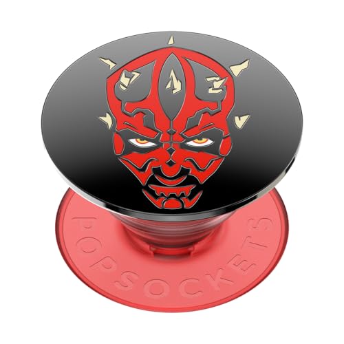 Image of PopSockets: PopGrip - Stand and Grip for Smartphone and Tablet with Interchangeable Top - Enamel Darth Maul