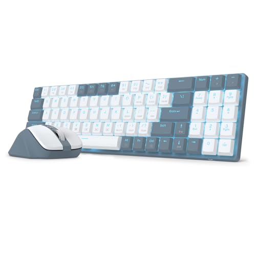 Redragon BS8773 Wireless Keyboard and Mouse Combo, 78 Keys...