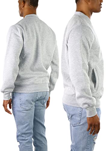 Image of ToBeInStyle Men's Durable and Consistantly Stylish Fleece Bomber Jacket
