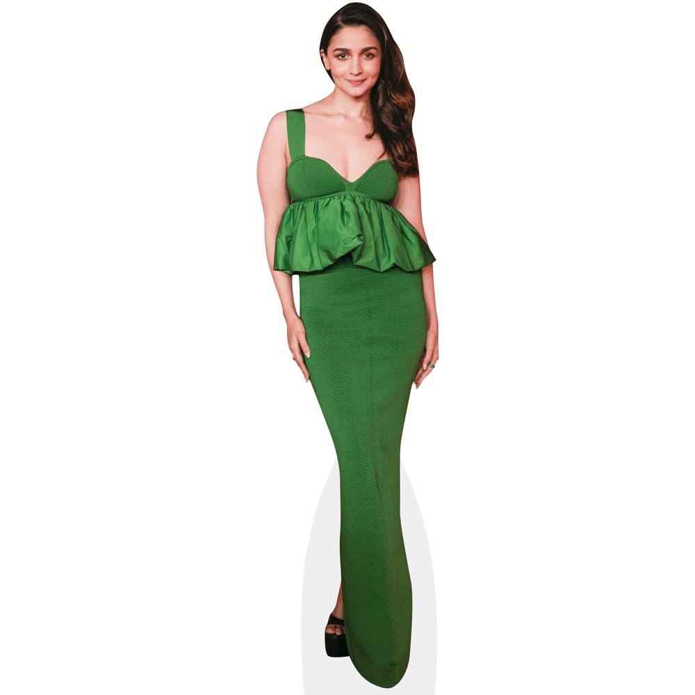 Alia Bhatt (Green Dress) Mini Size Cutout