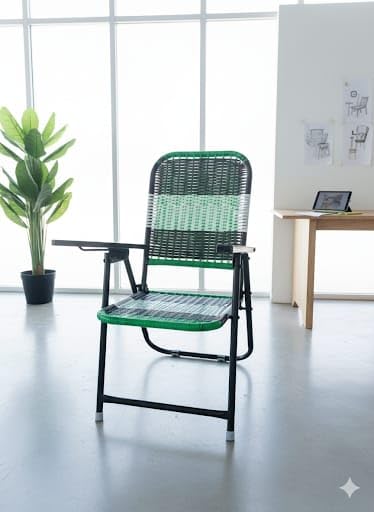 Image of Study Chair with Wire Netting
