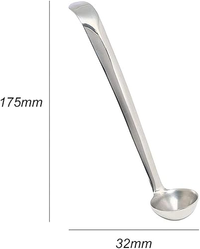 Miniatura 6 de Cuchara de oliva de acero inoxidable Cuchara de cereza con orificio de drenaje Mermelada Cuchara ranurada Tarro de servir Herramientas Cuchara de