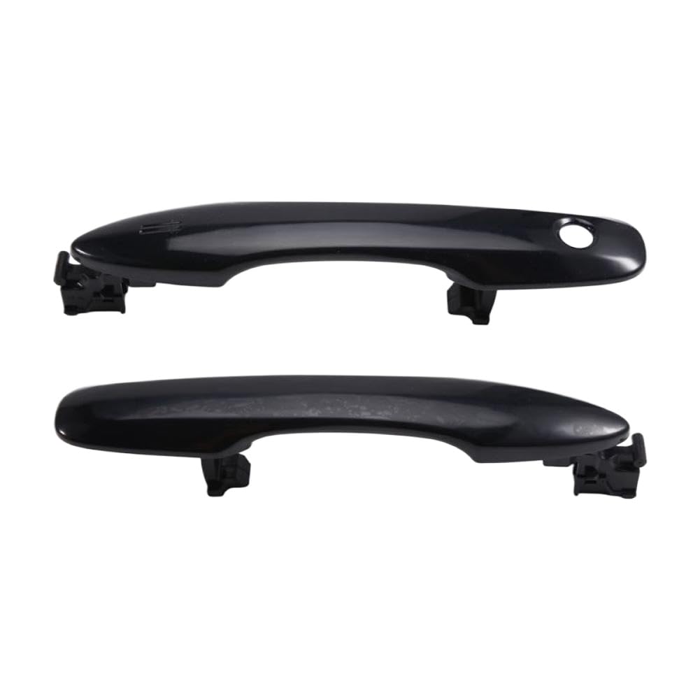 HWdgVdXss Car Front Door Exterior Handle 69210-47041 69211-02940 Compatible with Toyota Prius Yaris Avalon LHD(Glossy Black)