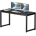 SHW 55-Inch Commercial-Grade Office Computer Desk, Black