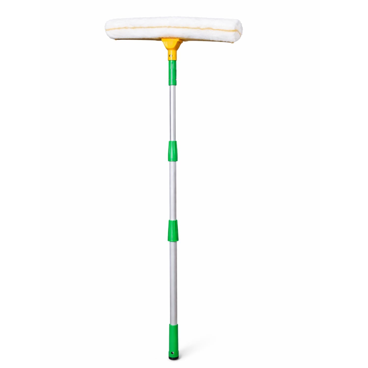 Solar Panel Cleaning Brush with 3 Meter Extendable Pole | Microfiber Scrubber & Rubber Squeegee 360° Rotating Head | Adjustable Aluminum Handle for Solar Panels, Glass & Outdoor Cleaning-image-11