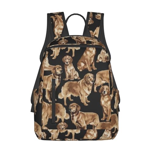 Sac à dos Golden Retriever pour travail, shopping et voyages