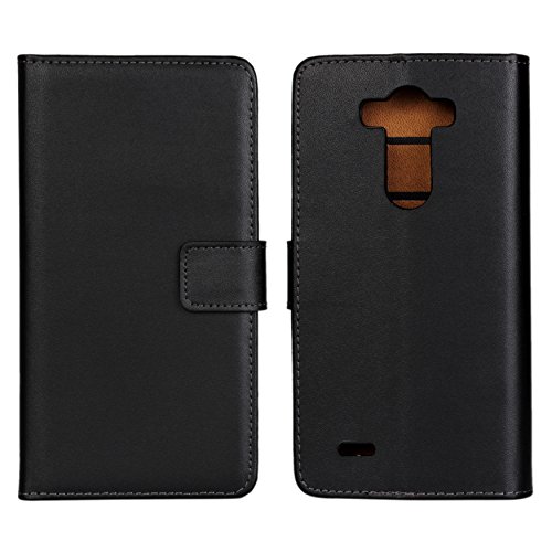 iCoverCase for LG G3 Case, Premium Leather Case [Kickstand & Magnetic Closure] [Card Slot] Shockproof Folio Flip Wallet Leather Case [Slim Fit] for LG G3 5.5''-Black
