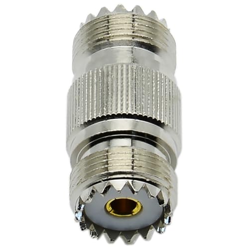 Adaptador UHF PL259 hembra a hembra para cable coaxial miniatura 2