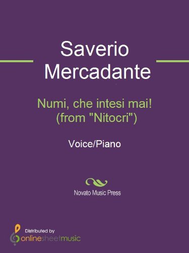 Numi, che intesi mai! (from Nitocri) (English