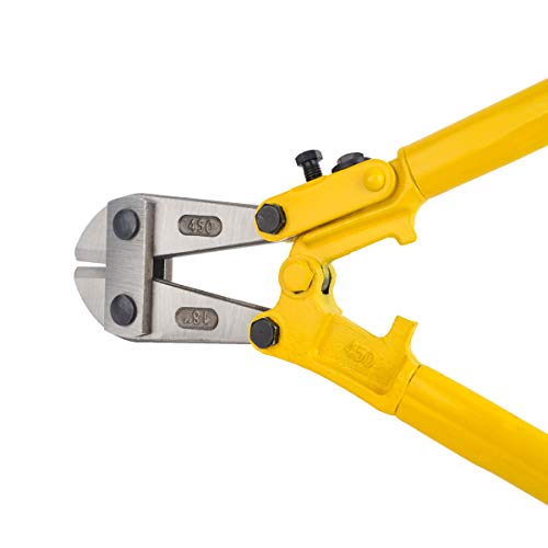 Gunpla 18 inch Bolt Cutter Cropper Heavy Duty Hand Tools Bi-Material Cutters with Soft Rubber Grip Handles Chrome Vanadium Steel Blade for Cutting Chains Padlocks Wire Mesh - Thumbnail 5