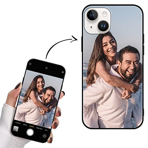 Ya en manzanajugosa.com: Yoedge Funda Personalizada para Apple iPhone 14 Plus 6,7", Carcasa Personalizable con Foto Imagen o Texto Letras Gel por Encargo Personalizado Custom para iPhone 14 Plus Case Negro Cover