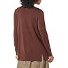 Amazon-Essentials-Womens-Lightweight-Open-Front-Cardigan-Sweater Amazon Essentials Women's Lightweight Open-Front Cardigan Sweater (Available in Plus Size), Dark Chestnut Brown Heather, X-Large