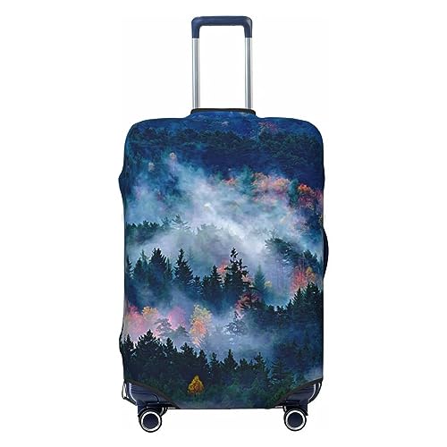 Ttetddd Smoky Mountains Housse de protection lavable pour valise avec fermeture éclair et boucle 71,1 cm, Smoky Mountains, L