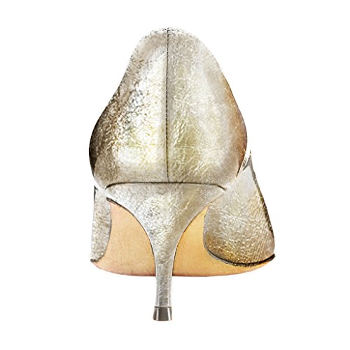 XYD Office Event Dress Pumps Pointed Toe Kitten Low Heels Slip On Comfortable Shoes for Women3