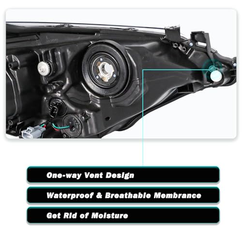 Image of TUSDAR LED Headlight Assembly for 2014 2015 2016 Toyota Corolla (W /Bulbs)