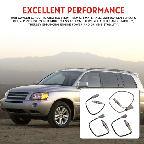 Sensor De Oxígeno 4 Pzas Compatible Toyota Highlander Lexus RX330 miniatura 6
