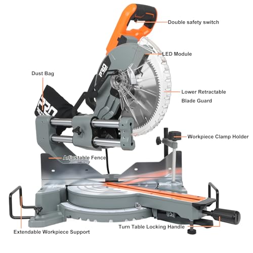 Prostormer 10-Inch Sliding Compound Miter Saw