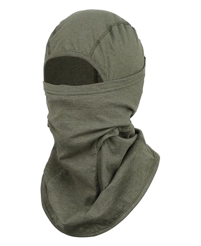 Image of BOCOMAL FR Face Mask Flame Resistant Balaclava 5.5oz Lightweight Arc Rated Helmet Liner Covering Hood for Welding