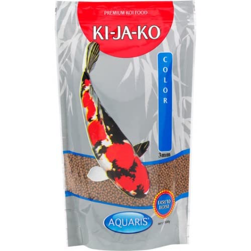 KI-JA-KO Colour 500 g / 3 mm Koi Fish Food for Colour with carotenoids and astaxanthin for colour enhancement and natural pigmentation. Koi Colour Food with high protein content.