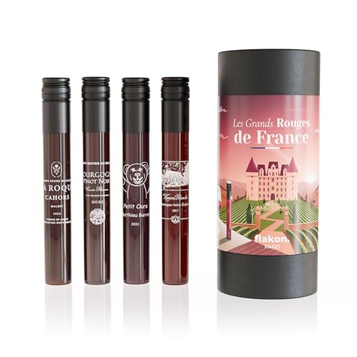 Flakon. Les Grands Rouges de France | Disfrute de 4 vinos tintos excepcionales que ilustran toda la riqueza de los terroirs franceses | Envío excepcionalmente GRATIS