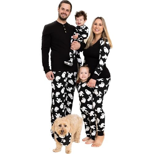 Owlivia Christmas Halloween Pajamas For Family, Organic Cotton Holiday Pjs Matching Sets(Bib for...