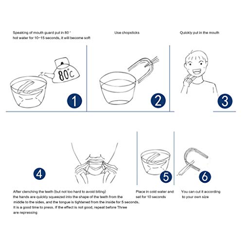 LuLyL 4 Pack Athletic Mondbeschermers Gum Shield voor Sport Tanden Guard Jeugd Mondbeschermer met Plastic Doos voor… - Image 5