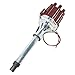 Pertronix D200801 Flame-Thrower Red Cap Plug and Play Red Cap Marine Billet Electronic Distributor with Ignitor II Technology with Red Cap for Chevrolet Small Block/Big Block
