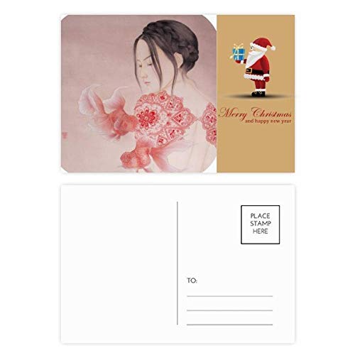 Peinture chinoise cartes postales découpe de papier pour décoration et correspondance