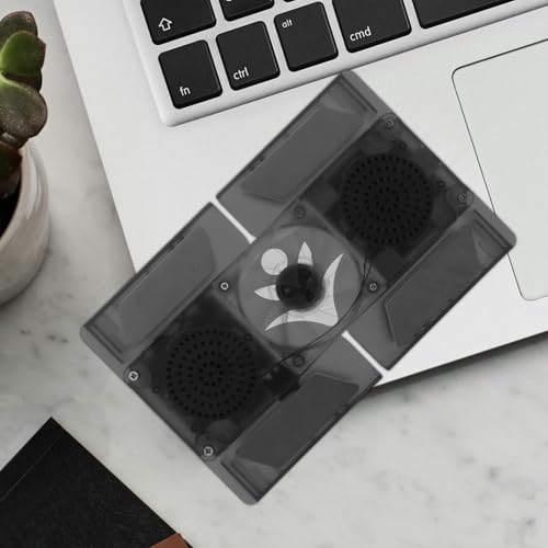 Base refrigerante portátil plegable para laptop con doble ventilador miniatura 5