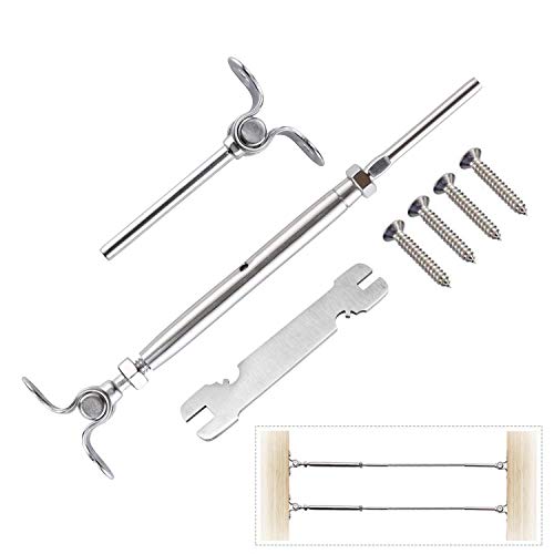 CKE 12 Pack T316 Stainless Steel Cable Railing Kits Fit 3/16