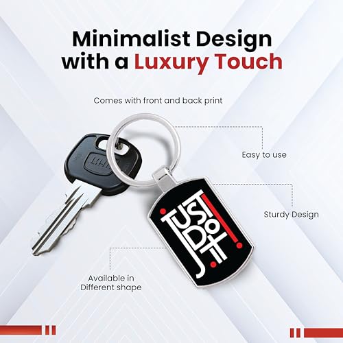 Image of Premium Printed Metal Keychain for Men & Women | High-Definition Artwork Print | Durable Key Ring for Car, Bike, Home & Office Keys | Stylish Decorative Key Holder Gift