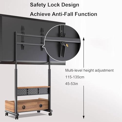 Soporte móvil con ruedas para TV 40-85 pulgadas miniatura 5