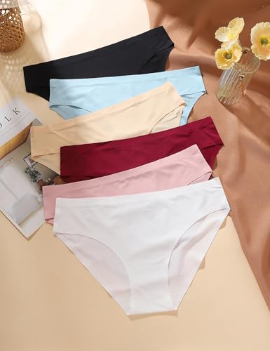 Seamless Underwear for Women - No Show Panties, Soft Breathable Ladies Underwear, 6-Pack4