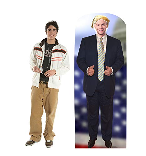 Image of Cardboard People President Donald Trump Hair Stand-in Life Size Cardboard Cutout Standup