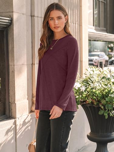 AUTOMET Long Sleeve Shirts for Women Basic Business Casual Tops Work Clothes 2025 Fall Fashion Outfits3