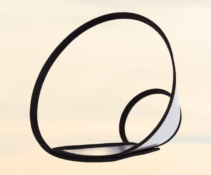 Aryan Innovations Elizabeth Transparent Collar Protective Adjustable Wound Healing Smart Cone E-Collar for Dogs & Puppies (XS, White)