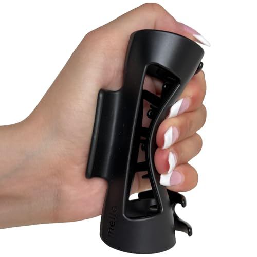 MELLO Original Cloud Clip - Hair Claw for Women - Black - Size M - Made in Korea, Hair Clips for Women