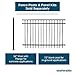 Weatherables Livingston Aluminum Fence Kit – DIY Kit for Backyard and Garden Fencing, Made with Durable Powder-Coated Aluminum That Combats Rust, Fading, and Corrosion (4’ x 6' Fence Panel)